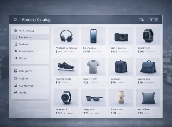Product Catalog Management – Organized Product Listings
