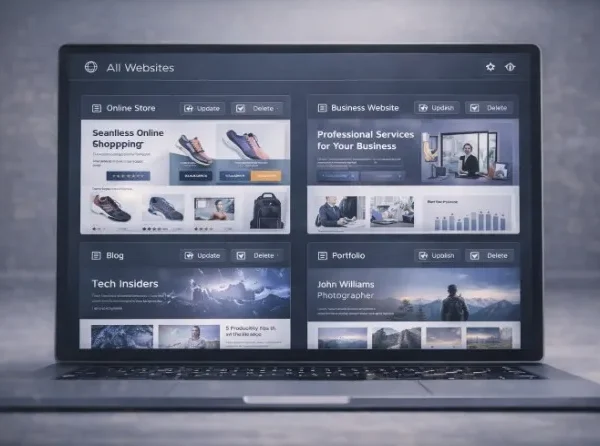 Multi Website Management System for Web Management